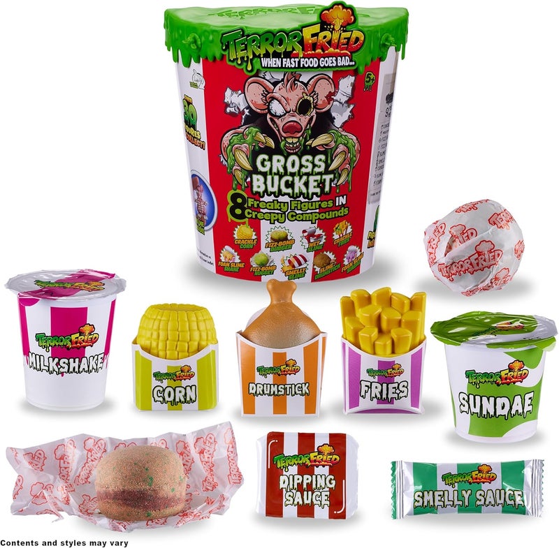 Terror Fried 08095 Bucket, When Fast Food Goes Bad, Gross collectables with Slime, Boys Aged 4-10, Multiple Compound Play, Multicolour - Image 2